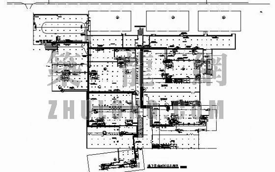 电缆桥架资料下载-小区地下车库电缆桥架平面