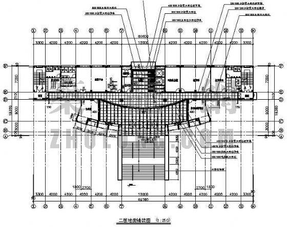 检察院室内装修设计资料下载-检察院办公楼施工图