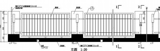 结构建筑施工大样资料下载-围墙施工大样