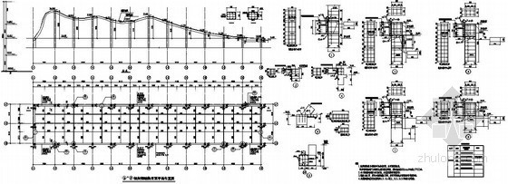 格宾网石笼挡墙结构设计图资料下载-某影院结构设计图