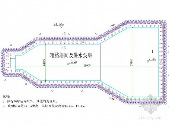 17米深基坑支护资料下载-[北京]17米深基坑桩锚支护施工方案（含计算书 CAD图）