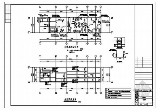 某剪力墙污水处理站结构设计图- 