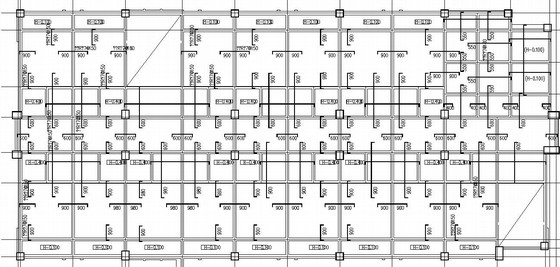 重庆某大学6层框架结构宿舍楼施工图（含建筑图）-板平法施工图 