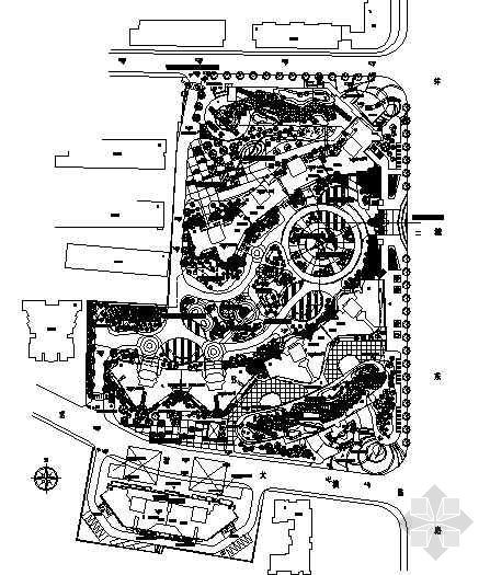 卫校建筑图资料下载-杭州某卫校花园植物配置设计