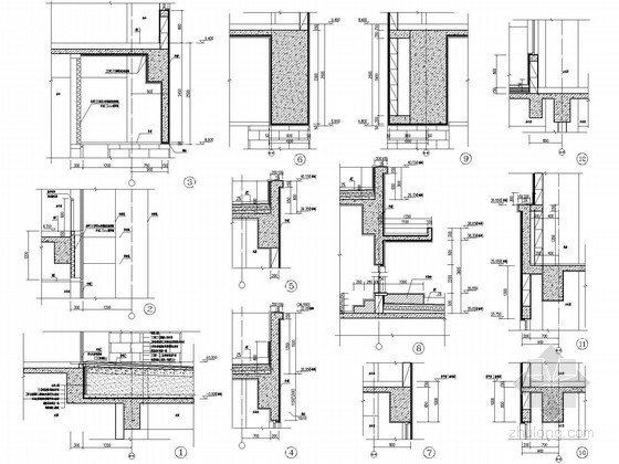 办公建筑墙身资料下载-[山东]核心筒结构外企办公楼墙身详图