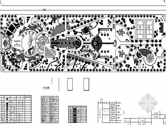 美国广场绿化景观资料下载-某地综合广场景观绿化设计图