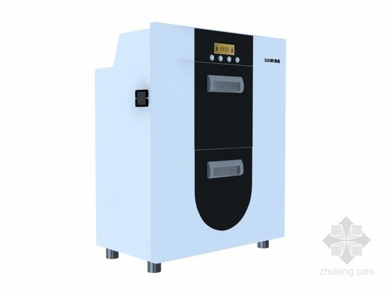 消毒柜cad模型资料下载-小型消毒柜3D模型下载