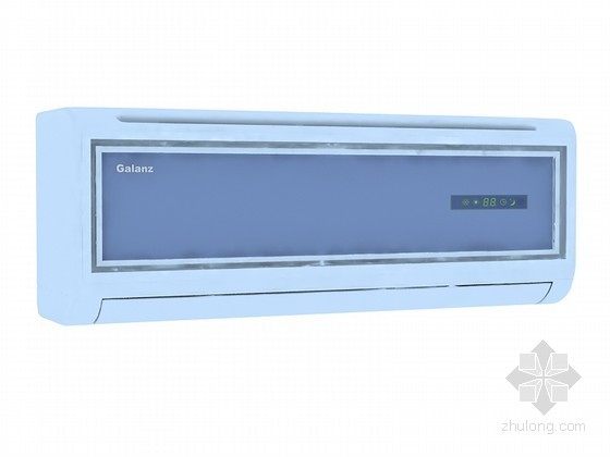 格力家用空调维修资料下载-家用空调3D模型下载