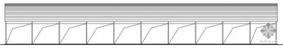 30平米单层建筑资料下载-某单层拱形轻钢结构厂房建筑施工图