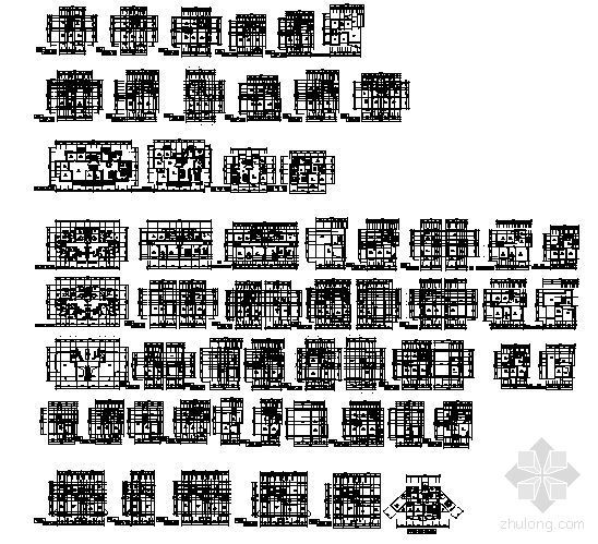 100米住宅户型平面图资料下载-住宅大中型户型图集