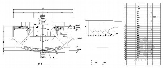 浓缩池工艺图资料下载-14.3米机械加速澄清池工艺设计图
