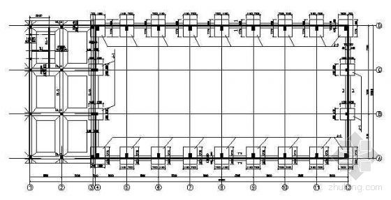 钢结构商业综合楼资料下载-某框架(有钢结构部分)综合楼结施图