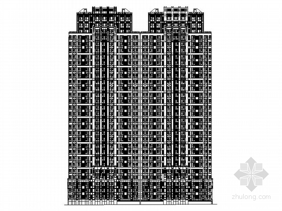 山东住宅建筑设计图纸资料下载-[山东]29层现代风格住宅建筑设计施工图
