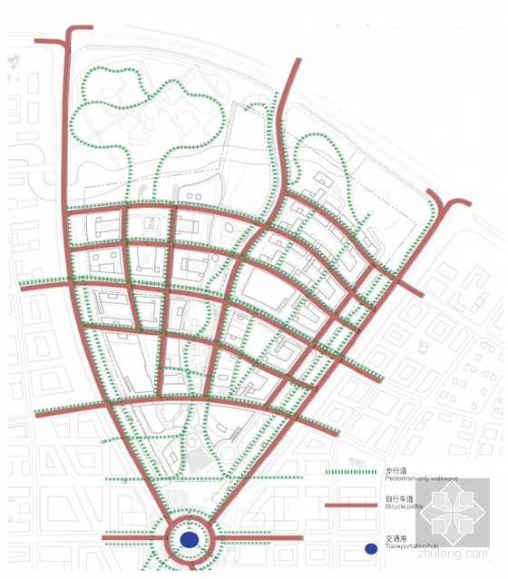 [上海]可持续型城市综合体设计方案文本-可持续型城市综合体分析图