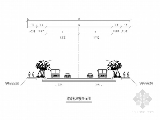 广东市政道路路面结构资料下载-[广东]市政道路升级改造工程施工图设计20张