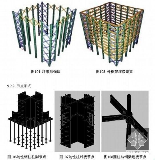 [河南]双塔超高层综合体上部结构施工组织设计（A3版式370余页 附图较多）-钢结构节点