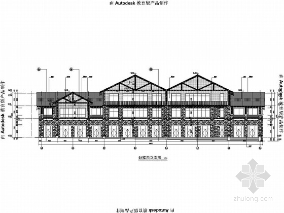 三层商业楼建筑图资料下载-[吉林]三层框架结构商业楼结构施工图（含建筑图）