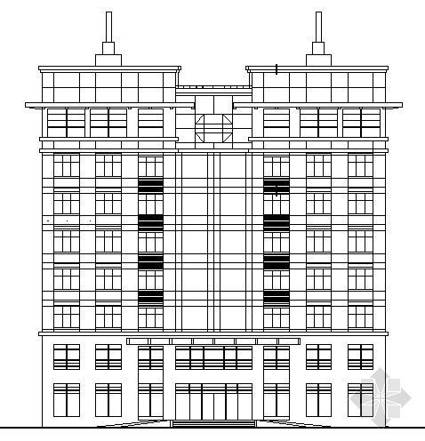 某九层办公楼建筑方案图资料下载-某九层框架综合办公楼建筑施工图