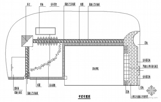 北京某别墅庭院设计方案平面- 