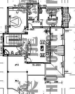 房屋建筑监理组织结构图资料下载-某别墅建筑和部分结构图