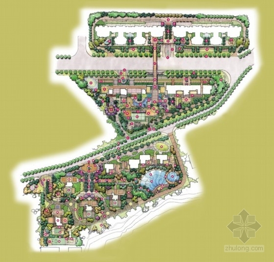 住宅小区景观方案投标文本资料下载-[深圳]热带风情住宅小区景观设计方案文本（含CAD）