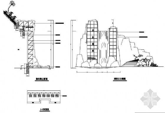 假山瀑布详图-4