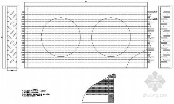 冷却器cad图资料下载-冷凝器（风冷）大样图