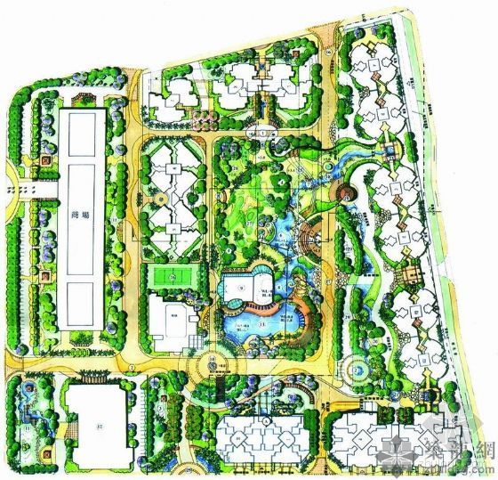 上海嘉宝前滩后院资料下载-嘉宝田花园住宅小区规划设计文本