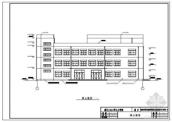 书店平面dwg资料下载-[学士]宿迁某实验学校综合服务楼毕业设计