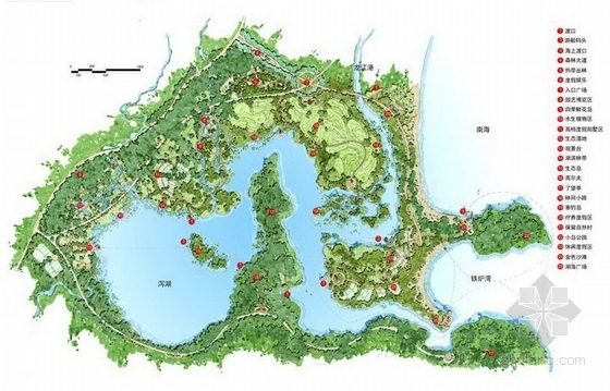 [三亚]滨水旅游景区概念性总体规划方案-总平面图