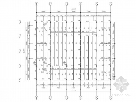 四层框架宿舍建筑图资料下载-四层钢框架餐厅宿舍结构施工图(含建施)