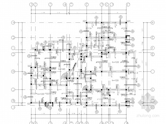 地下储藏室分区图资料下载-七层砌体住宅结构施工图(底层储藏室)
