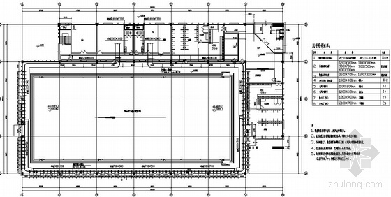 室内游泳馆恒温设计资料下载-江苏某体育馆游泳馆空调采暖图