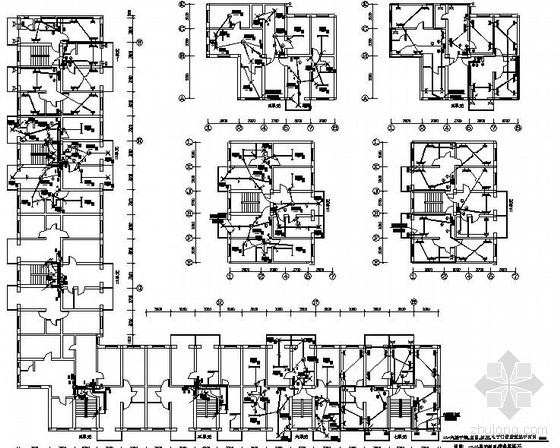 10层以上住宅楼施工图资料下载-某六层住宅楼弱电施工图