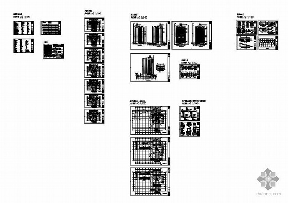 [威海市]某大底盘十六层住宅楼建筑结构水暖电施工图-4