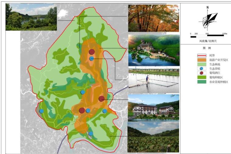 大松坡村社会主义新农村建设规划景观方案设计PDF -产业布局规划图