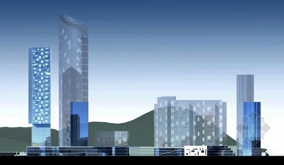 [广东]大型城市片区概念性规划设计方案文本（知名事务所）-大型城市片区概念性规划效果图