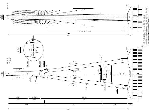 苏通大桥图纸863张（PDF）-索塔一般构造图