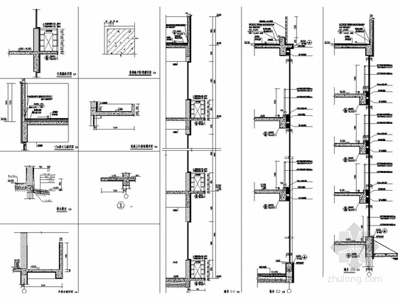 五层框架结构技师学院综合楼结构施工图（含建筑图）-节点详图