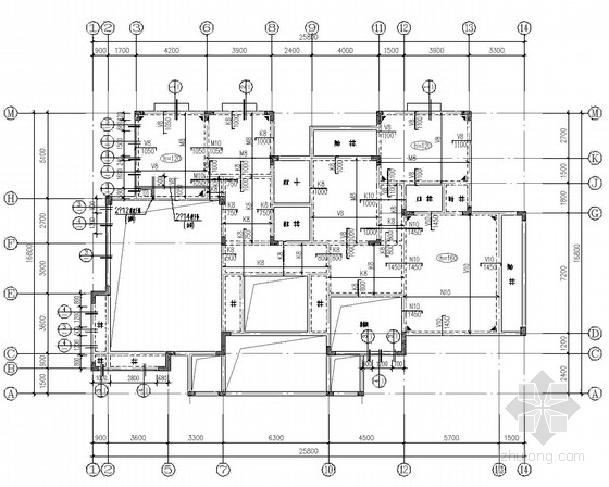 3层双栋的别墅施工图资料下载-私人别墅3层框架结构施工图