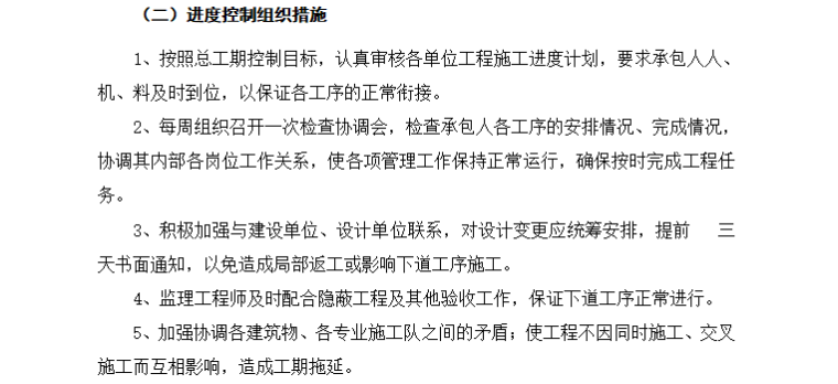 [房建]江苏荷都庄园住宅楼进度控制监理细则（共11页）-进度控制组织措施