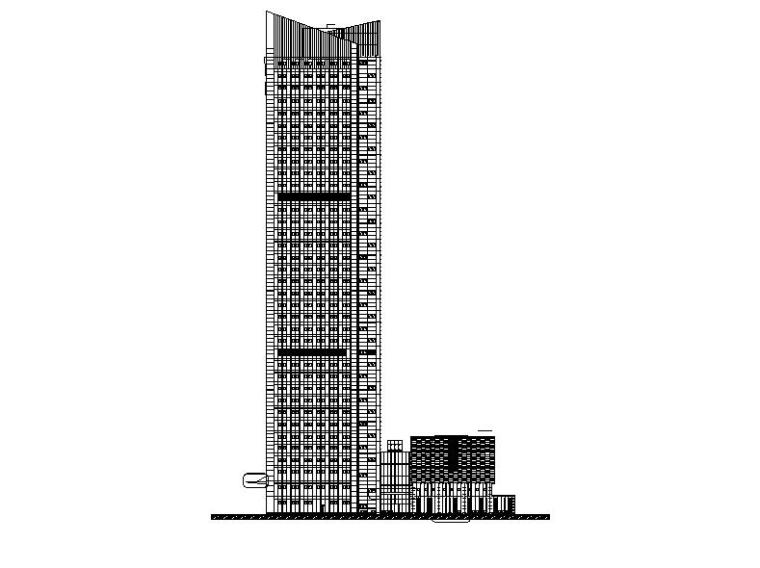超高层核心筒施工图纸资料下载-[江苏]超高层框架核心筒结构塔式办公楼建筑施工图