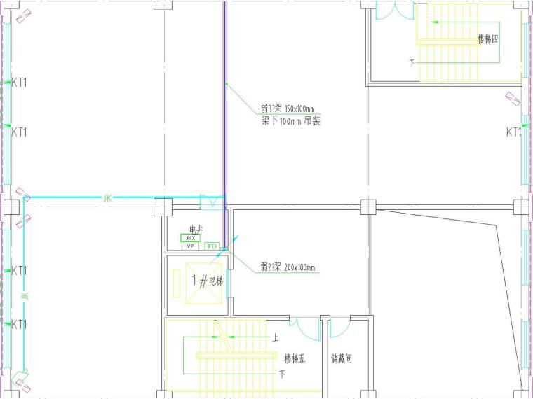 多层办公楼建筑图纸资料下载-[河北]多层办公楼电气施工图纸
