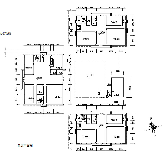 [云南]特色多业态小镇建筑设计方案文本-特色多业态小镇建筑平面图