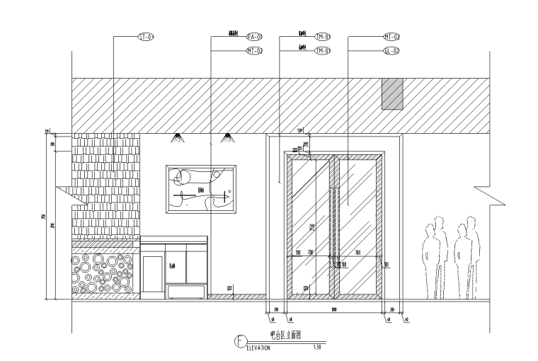室内设计平面图完整施工图资料下载-[河南]某咖啡厅完整室内设计施工图