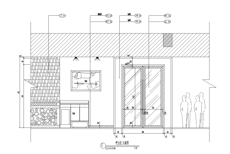 室内完整施工图CAD图纸资料下载-[河南]某咖啡厅完整室内设计施工图