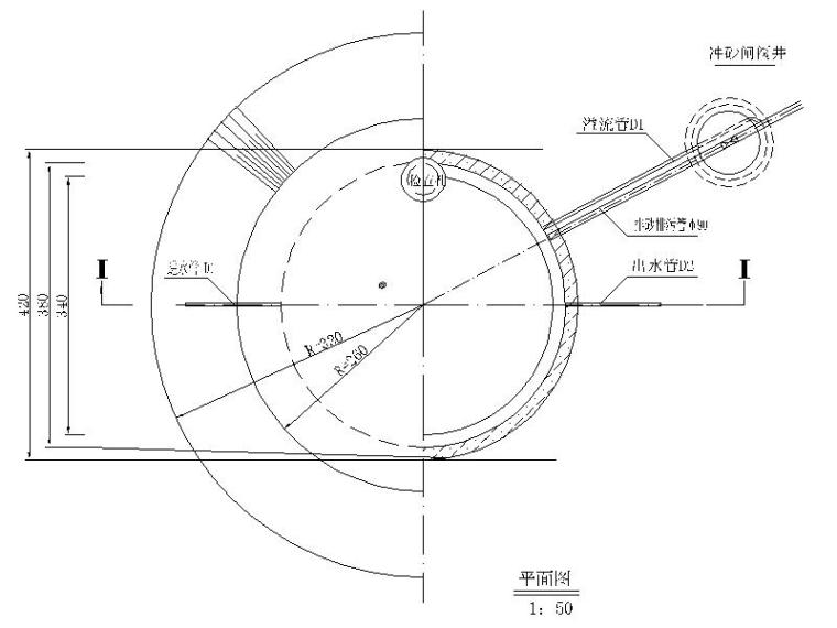 某县某镇九村农村饮水安全工程水处理施工图-30T蓄水池结构图