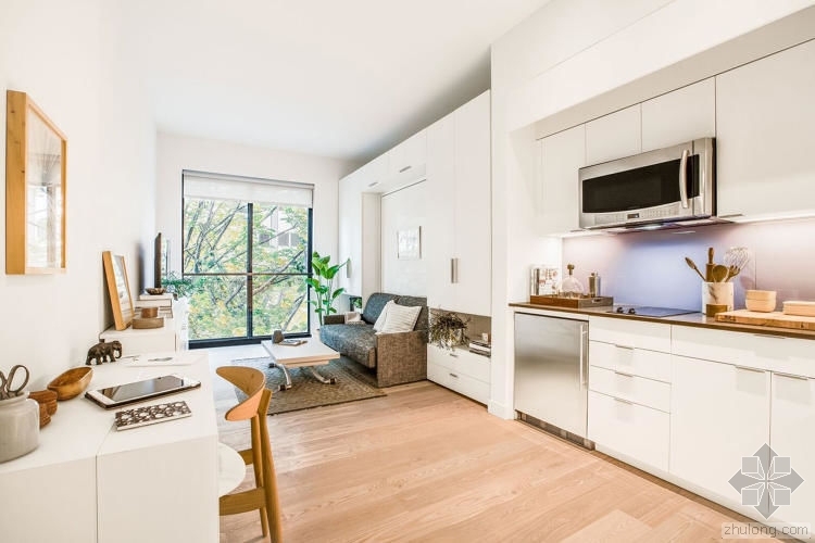 400平公寓设计图资料下载-人多地贵，纽约第一次推出不到35平的“微型公寓”