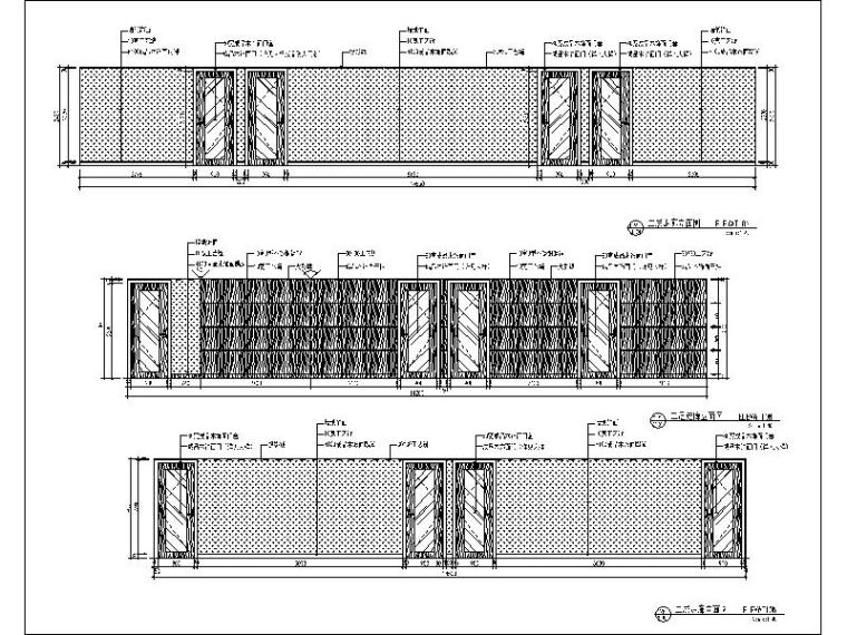 [江苏]常熟某知名酒店施工图设计（附高清效果图）-走廊立面图