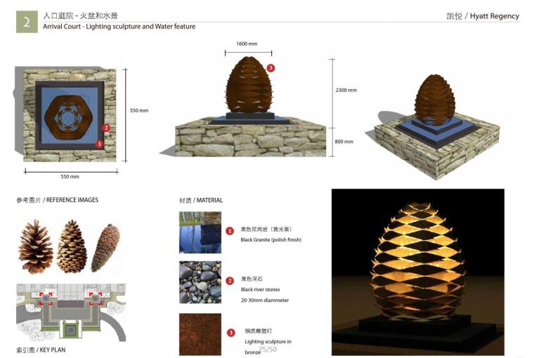 口鸿洲新城入口景观方案修改二.pdf-水景设计